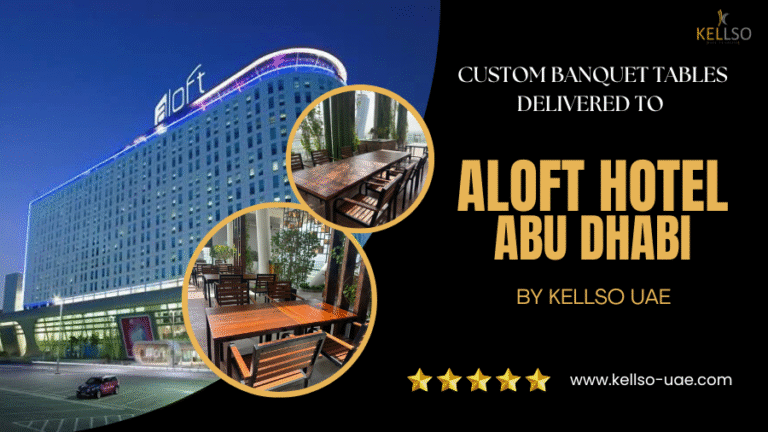 Kellso-UAE-Delivers-Customized-Banquet-Tables Aloft Hotel Abu Dhabi