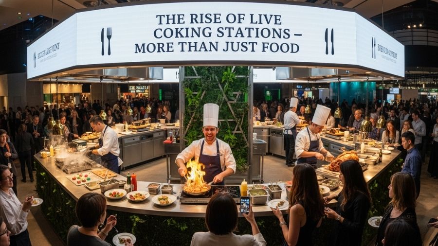 The Rise of Live Cooking Stations – More Than Just Food