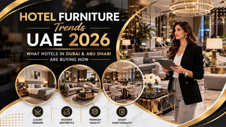 Hotel Furniture Trends UAE 2026 – What Hotels In Dubai & Abu Dhabi Are Buying Now